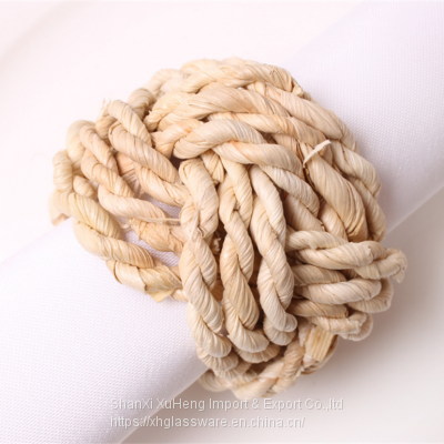 Manufacturers Wholesale Grass Napkin Ring Straw Woven Ring Western Restaurant Napkin Cloth Ring photo-2