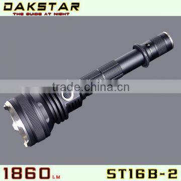 DAKSTAR New Arrival ST16B-2 MT-G2 1860LM Side Switch Stepless Dimming Tactical Most Powerful Rechargeable LED Flashlight
