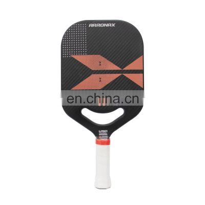 Top Quality USAPA Pickleball Paddle with Textured Carbon Grip Surface Elongated Handle Maximum Spin