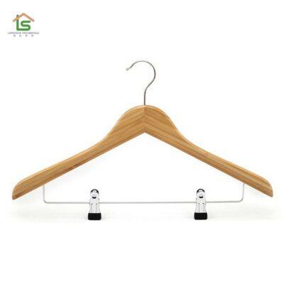 Eco-Friendly Natural Cloth Bamboo Hanger Bamboo Trousers Hanger photo-2