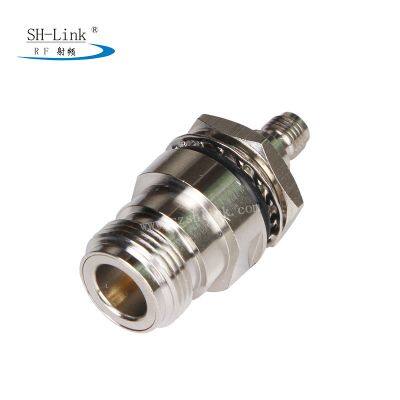N Turn SMA Series RF Adapter 50 Ohm Female Connector Turn Female Connector Waterproof NSMA-50KKY-4