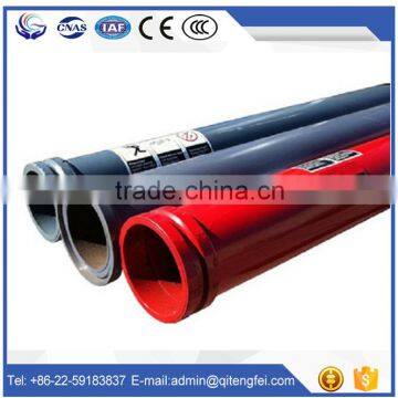 Concrete pump manganese steel pipe connect with clamp coupling