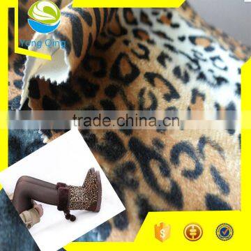 Animal printting warp knitting micro velvet fabric for sale