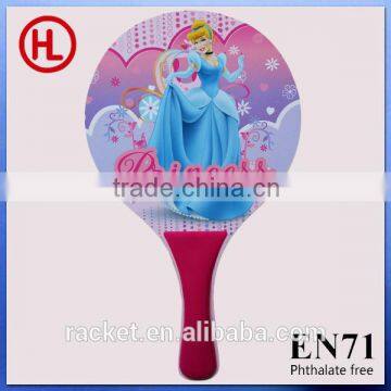 Hot sale custom cheap promotional Wooden Beach Tennis Racket /beach bat /beach paddle set with pvc beach ball wholesale