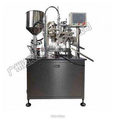 Cosmetics PE Tube Products Automatic Double Head Filling Sealing Machine
