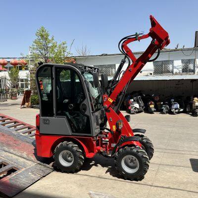 Popular Mini Fork Loader HZM 807 Small Tractor Loader 700kg Truck Loader