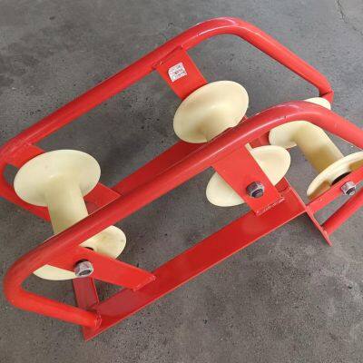 Wellhead Big Bend Pulley + 3φ2.5cm Nylon Pulleys Seamless Welding + Dust-Proof Bearings Ground Cable Corner Guidance photo-4