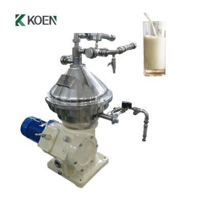Automatic disc stack centrifuge for milk fat and skimmers