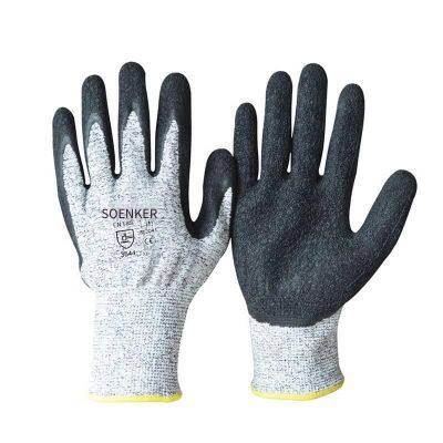 Yingkeer Enkerr Black Latex Coated Cut-resistant Gloves, Level 5 Cut-resistant Gloves photo-5