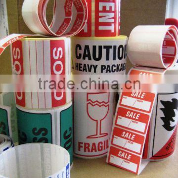 Hot sale paper roll label/sticker