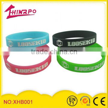 recycled cheap custom silicone bracelet with custom logo