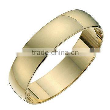 China factory supply high end 18k yellow gold plated rings mens rings cheap engagement rings without stone