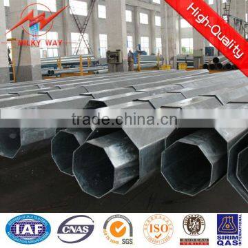 110KV Hot Dip Galvanized Electrical Steel Pole