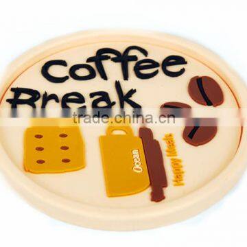 Customized Chamber Exclusive Use Soft PVC/rubber Coaster photo-5