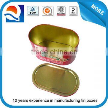 Food Tin Can for Chocolate and Cookie Packaging, Food Grade Tinplate with CMYK Printing