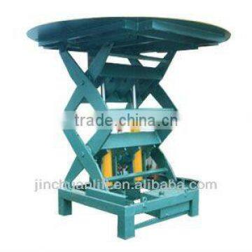 hydraulic lift stage,rotating lifting stage,hydraulic stage