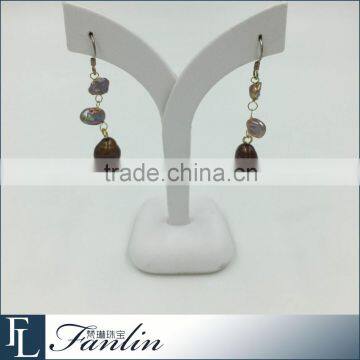 Fashion charm irregular freshwater pearl earring pendant