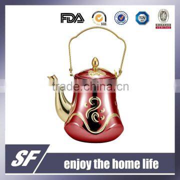 1.1 L Top Handle Purple plating and Gold plating Stainless Steel Tea Kettle/Tea Pot(SF-7786P)