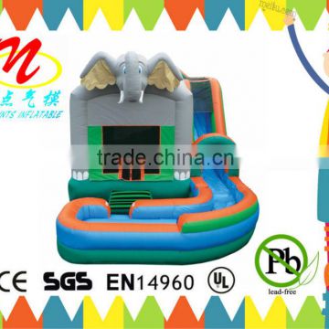 Inflatable combo inflatable bouncer house with inflatable slide