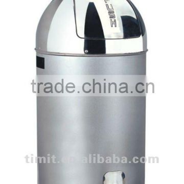 Superior Quality Stainless Steel SS and PP Inner Cover Round with Mirror Poloshing Recycling Bin