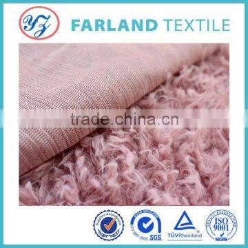 faux fur fabric knitting fabric used for apparel fabric