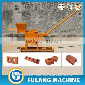 Fu Lang FL1-40 manual clay interlock brick making machine