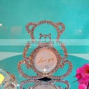 AN366 ANPHY European Style Zinc Alloy Diamond Cute Small Bear Horse Shape Wedding Household Decoration Photo Frame Display Stock photo-2
