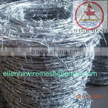 PVC coated/electric galvanized barbed wire(manufaturers)