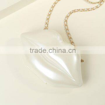 57 2016 New Arrival Big Lip Pu Leather Women's Clutch Chain Shouder Messenger Bags Evening Bag Red Lip Purse Women Handbags photo-3