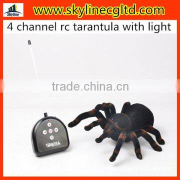 tarantula 4 channel radio control battery operated realistic toy spider with light