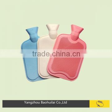 Solid Color BS natural rubber hot water bottle