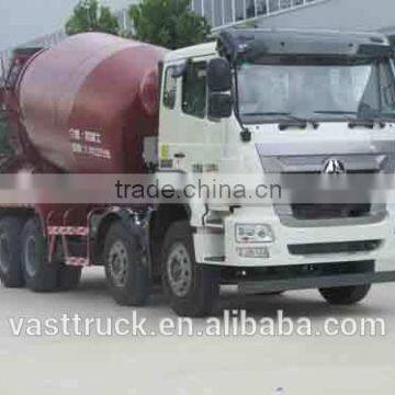 SINOTRUCK 8x4 concrete mixer truck volume is 7.82cbm at reasonable price