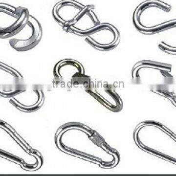 6MM S Meta Hook Zinc Plated S-Shaped Spring Hook Rigging Hardware In China