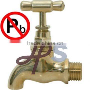 Lead free brass hose bibcock for drinking water system