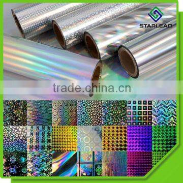 Trendy style metallized pet holographic film