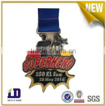 superhero marthon finisher medallion