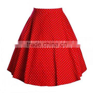Women's Flower Print Flared Skater Retro Style Swing Pinup Rockabilly Vintage Skirt photo-5
