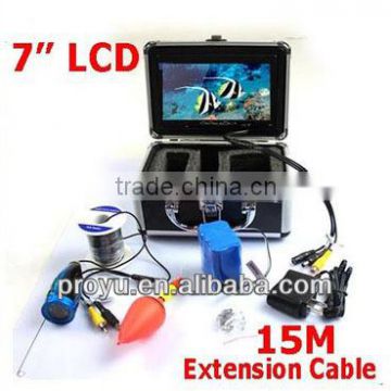 Deep 15m cable 7" TFT 600TVL 120 Degree Underwater adventure camera PY-GSY7000C