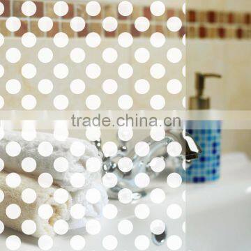 PET 7mm White Dot Decorative Glass Wallpaper Similar to 3M Window Film