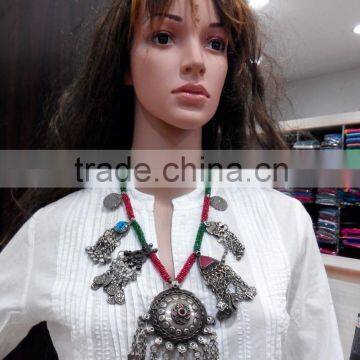 Bohemian Afghani Tribal Jewellery Necklaces boho fashion jewellery