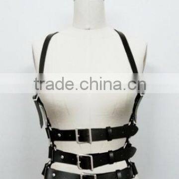 Francesca black Leather Harness