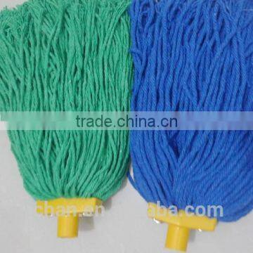 Cotton Wet Mop, 5" Headband, Blue Green photo-5