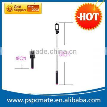 2015 Hot Foldable Bluetooth Selfie Stick With Colorful Bottom LOGO Available