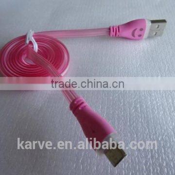 2015 top quality transparent micro led fiber cable