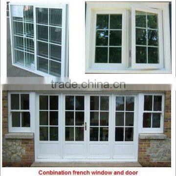 60 80 88 Series Glass UPVC Window And Door Profile Door