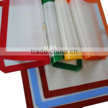 Reusable for 4000 times cooking liner silicone fiberglass baking mat