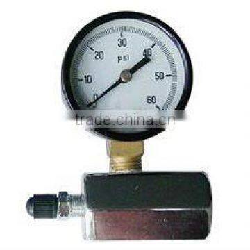 Black steel case gas pressure gauge manometer