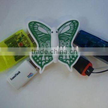 butterfly shape 4 ports USB HUB