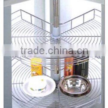 Wire Lazy Susan,Magic Corner,Kitchen Revolving Basket