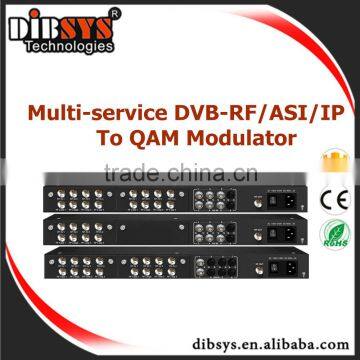 Sub-headend application catv multiplexer qam modulator 8 channels rf modulator